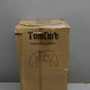 TomCare Garden Hose Holder Detachable Metal Water Hose Holder Holds 150 FT Hoses Free Standing Hose Hanger Stand Heavy Duty Garden Storage Rack for Outside Yard Lawn, Black