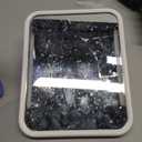 Gospire Heated Shower Mirror Fogless for Shaving with Light, 5000mAh Rechargeable Battery, Detachable Suction Cup and Razor Holder for Wall, NO-Drilling, Removable, Waterproof for Bathroom - White