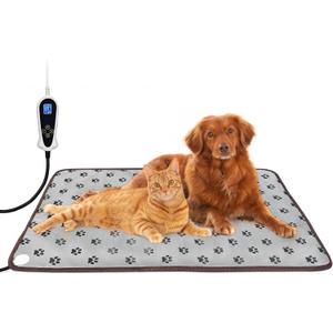 Bestio Extra-Large Dog Heating Pad,4730 in Heated Dog Bed with Intelligent Constant Temperature Switch and On Normally Open Function+Metal Protective Tube-Paw