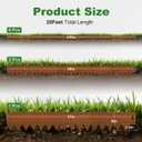 Cor Ten Steel Landscape Edging Kit 20FT, 6 Inch Metal Garden Border