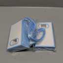 Kolldenn 24 Pcs Small Gift Bags with Bow 6.3 x 3.9 x 2.8 Inch Thank You Gift Bags Elegant Mini Paper Bag with Handles for Wedding Bridal Birthday Baby Shower Bridesmaid Party Favors(White Blue)