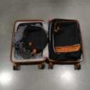 UKEIN Luggage Sets 3 Piece, Carry On Luggage 20In With Spinner Wheels,PC Hardside Suitcase Set with TSA Lock,Durable Carry On Suitcase With Travel Backpack for Men (Black, 3 piece set (20inch))