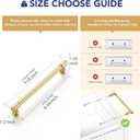 Ravinte Brushed Gold Kitchen Pulls Cabinet Handles 6-1/4 Inch 10 Pack