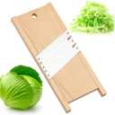 Wooden Cabbage Shredder for Coleslaw and Sauerkraut (12.9x5.9 in) - Cabbage Grater for Coleslaw and Sauerkraut - Slaw Slicer Cutter Maker