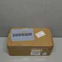 Ceramic White Christmas Village Houses, 3Pcs Light Up Small Porcelain Village House with 6Pcs Christmas Trees, LED Lighted Tabletop House Figurines for Home Decor, Winter Holiday DIY, Gift