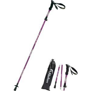 A ALAFEN Aluminum Collapsible Ultralight Travel Trekking Hiking Pole for Men and Women (Fits 5'3" - 6'2")