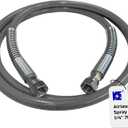 Cosmostar 1/4" x 7' Airless Paint Sprayer Whip Hose  Flexible, 3600 PSI Max Pressure, Durable, Universal Fit - (FBE) 245798