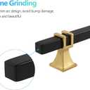 Cabinet Pulls Matte Black and Gold Cabinet Handles, 10 Pack 3-3/4 Inch Kitchen Door Cupboard Wardrobe Drawer Handles, Cabinet Hardware Bar Drawer Pulls, 96mm Hole Centers
