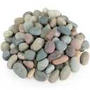 GreenVibe River Rocks, 5lbs Colorful Pebbles for Indoor Plants, 1-2 Inch Aquarium Rocks, Natural Stones for Landscaping Garden Paving Plant Rocks Crafting Walkways