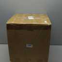 Vinyl Record Storage Box, Solid Wood Vinyl Record Box Fits Standard Records- 7/10 Inch, (Upgrade Double Latch) LP Album Record Storage Case Hold 40 Records - Carbonized Brown (Black)