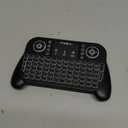 Mini Keyboard with Touchpad-2.4GHz & Bluetooth Dual-Mode,7-Color Backlight, Multimedia Hotkeys, Rechargeable, for Android TV Box, Smart TV, Projector, PS3, PC, Tablet, Windows/iOS/Android