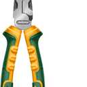 8-Inch High Leverage Long Nose Pliers, High Leverage Needle Nose Pliers, Nail Holder & Spanner Function, 30% Labor Saving, Black Polished