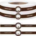 500Pcs Safe Secure Tamper Evident Seals Stickers for Drink Lids 1 x 9 Inch-Tamper Proof Stickers Food Delivery Sticker Sealed for Freshness Labels Drink Food Seals