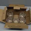 Whiskey Glasses Set of 6, 11oz Old Fashioned Cocktail Glasses, Lead-free Crystal Scotch Bourbon Glass, Whiskey Tumblers for Scotch Bourbon