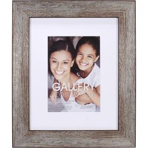 Malden International Designs Ashton Multi-toned Gloss Bevel Matted 5x7/8x10 Wall Photo Frame