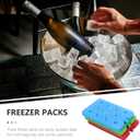 Garneck 3pcs Pack Portable Ice Box Large Reusable Ice Package for Cooler Lunch Ice Bag Coolers Ice Blocks Camping Ice Pouch Food Cooler Freezer Supplies Freezer Accessories Plastic