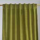 Olive Green Velvet Curtains 84 inches - Lime Thermal Insulated Window Drapes for Living Room, Back Tab Luxury Home Decor Curtains for Bedroom Sliding Door, W52 x L84, 2 Panels