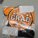 9PCS Graduation Party Decorations Class of 2026 Congrats Grad Table Centerpiece Congratulate Graduation Honeycomb Table Toppers for Graduation Party Supplies(Orange,Black