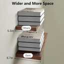 BAYKA Walnut-Like Floating Shelves 22.5in, 2 Pack, Wall Mounted Wall Decor