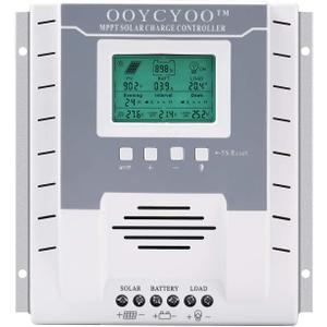 MPPT Charge Controller 40 amp 12V/24V Auto, 40A Solar Panel Charge Regulator with Blacklight LCD Display Max 100V for Lead-Acid Sealed Gel AGM Flooded Lithium Battery