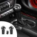 RT-TCZ Carbon Fiber Gear Shift Knob Cover Trim Interior Accessories for Ford Mustang 2015 2016 2017 2018 2019 2020 2021