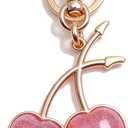 Bag Charms Cherry Keychain Keyring Purse Bags Charm Key Chains Women Cute for Handbags Girly Gifts Accessories
