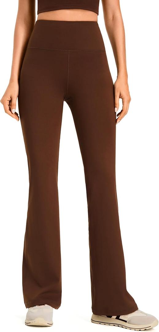 AFITNE Women's Yoga Pants Bootcut Workout Leggings Flare Casual Lounge Pants with Pockets High Waist and Tummy Control (L)