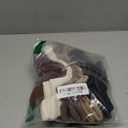 Eyean Merino Wool Ankle Running Socks Men Women Hiking Thick Half Cushioned Support No Show Socks 6 Pairs (Medium, Black/Grey)