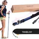 TREKOLOGY TREKZ SE Collapsible Trekking Pole (1pc) - Lightweight Walking Stick for Hiking and Trekking - Ideal for Men, Women, and Seniors