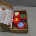 4 Sets Christmas Exchange Game Dice, 2.6 Inch Santa Swap Gift Christmas Group Party Game for Family Board Xmas Large Foam Dice White Elephant Gift Exchange