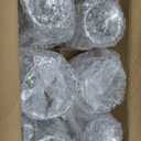 Sliner Set of 6 Christmas Snowflake Glass Coffee Mugs with Handle, 8 oz Clear Irish Footed Coffee Glasses Mugs Winter Holiday for Beverages Latte Hot Chocolate (Snowflake)