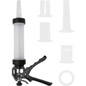 Sausage Stuffer Homemade Sausage Filling Tool Manual Meat Filling Machine Hand Salami Maker with Stuffing Tubes Filling Nozzles