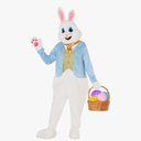 Morph Easter Bunny Costume Adult Deluxe Rabbit Mascot Outfit for Men - Perfect for Easter Costumes and Events, L