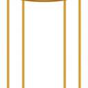 GRETJOB 21.6x9.8 Inch Gold Pedestal Table - Accent Side Table for Living Room, Wedding & Party Decor, Plant Stand, Cake & Dessert Display Stand for Event Centerpiece