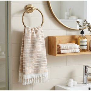 Home Wear Hand Towels Orange Set Of 2 15x25 Pack Of 2