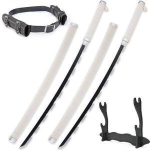 Cold Blade Demon Katana - 41 Inch Anime Replica with Belt and Stand - Durable Sword Perfect for Cosplay - Nichirin Sword with Authentic Design (D- Two Inosuke)