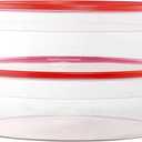 2 Pack Pie Carrier Cake Storage Container with Lid | 10.5" Large Round Plastic Cupcake Cheesecake Muffin Flan Cookie Tortilla Holder Storage Containers Airtight | Pie Keeper Transport Container