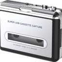 DigitNowCassette Tape To MP3 CD Converter Via USB,Portable USB Cassette Tape Player Capture MP3 Audio Music,Compatible With Laptop and Personal Computer,Convert Walkman Tape Cassette To MP3 Format