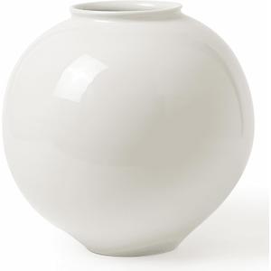 Kokrose White Terracotta Vase, White Large Floor Pottery Vase for Home Decor, Oversized Tall Vases for Centerpieces, Living Room, Office, or Wedding, 11.8 Inches