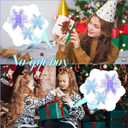 Yousoontic 3 Pcs Christmas Acrylic Iridescent Holographic Snowflake Winter Snowflake Signs 3D Snowflake Tabletop Decor Snowflake Centerpiece Xmas Snowflake Signs for Home Xmas Part