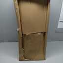 QCQHDU Set of 2 Large Tall Blue Planters with Saucer - 9 Gallon 12" Diameter x 21" H Faux Stone Round Pots for Indoor Plants, Outdoor Patio & Porch Decor, Heavy Duty Weatherproof Plant Containers