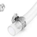 1’’ ID × 1-1/4’’ OD - 10 ft Clear Plastic Vinyl Tubing, Flexible PVC Hose Lightweight Non-Toxic vinyl Tube for Transfer Water Air Oil