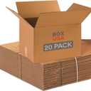 BOX USA Moving Boxes 18"L x 14"W x 12"H (20-Pack) Medium - Corrugated Cardboard Box for Shipping, Mailing, Packing, Packaging and Storage