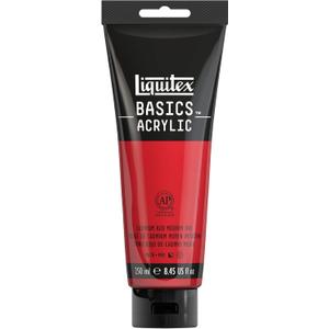 Liquitex BASICS Acrylic Paint, 250ml (8.5-oz) Tube, Cadmium Red Medium Hue