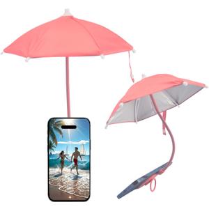 ELEBOX Phone Umbrella for Iphone Sun Shade Shield, Magnetic Mini Phone Umbrella with Bendable Design & Rotatable Phone Ring, Anti-Glare Outdoor phone Shade for iPhone/Android/iPad/Kindle/Laptop/Camera