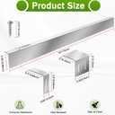 30" Slide-in Range Rear Filler Kit,Kitchen Stove Gap Covers,Stainless Steel Backsplash for Stove, Stove Trim Kit Between Stove and Backsplash(Silver)