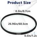 302040014 Snowblower Auger Drive Belt for Powersmart DB7659/DB7659H Snow Thrower, Snow Blower Replacement Parts V-Drive Belt, Snow Thrower Belt