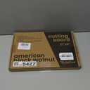 Heimlove Walnut Wood Cutting Board for Kitchen, Reversible Wooden Chopping Board with Deep Juice Grooves and Handles, Natural Walnut Wood Cutting Board for Chopping, Cheese, Vegetables (12"x8")