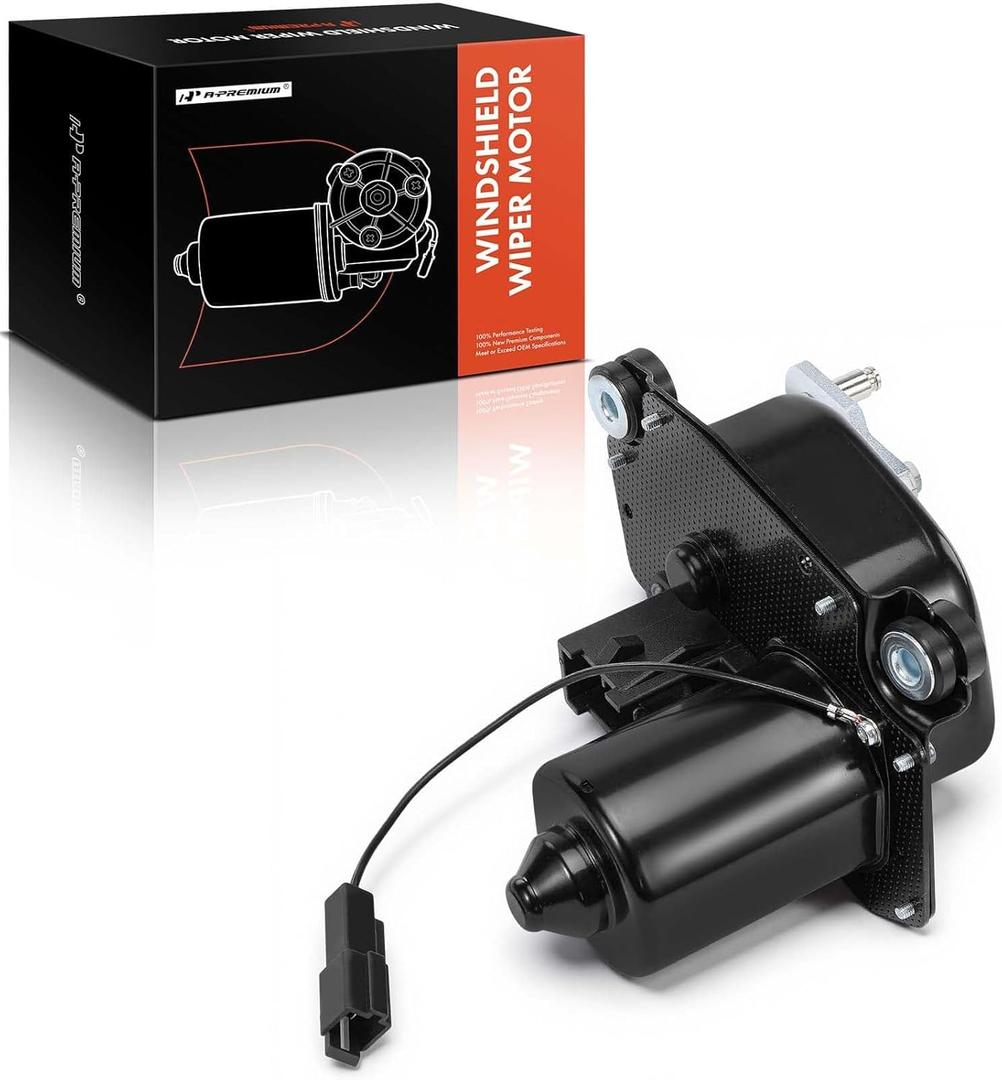 A-Premium Front Windshield Wiper Motor Compatible with Ford F-150 F-250 F-350 1980-1986, Aerostar 1986-1997, F-100 1980-1983, Bronco F700 F800 1980-1986, 4-Pin