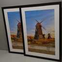 PICTURE FRAME 16 X 24-IN WITH MAT, 20 X 28-IN WITHOUT MAT, SET OF 2.